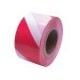 Opozorilni trak PVC, nelepilni, rdeč-bel