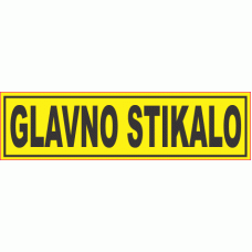 Glavno stikalo - pola 6 nalepk