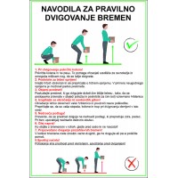 Navodila - Pravilno dvigovanje bremen