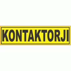 Kontaktorji - pola 6 nalepk 
