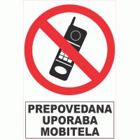 Prepovedana uporaba mobitela