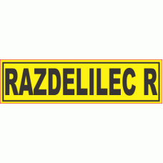 Razdelilec R - pola 6 nalepk