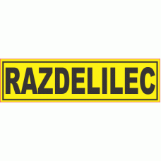 Razdelilec - pola 6 nalepk