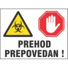 Prehod prepovedan - korona virus