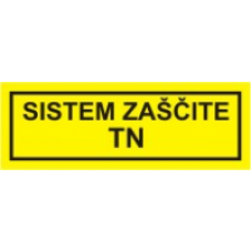 Sistem zaščite TN - pola 10 nalepk